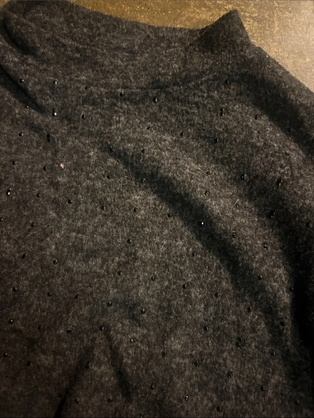 Zara Kids charcoal Knit Elastic-Waist matching sweater set